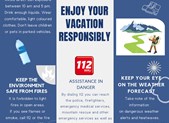 Enjoy your vacation responsibly